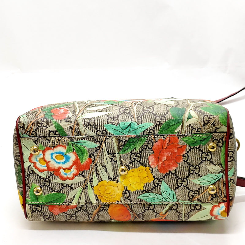 Gucci Hand Bag Brown Pvc