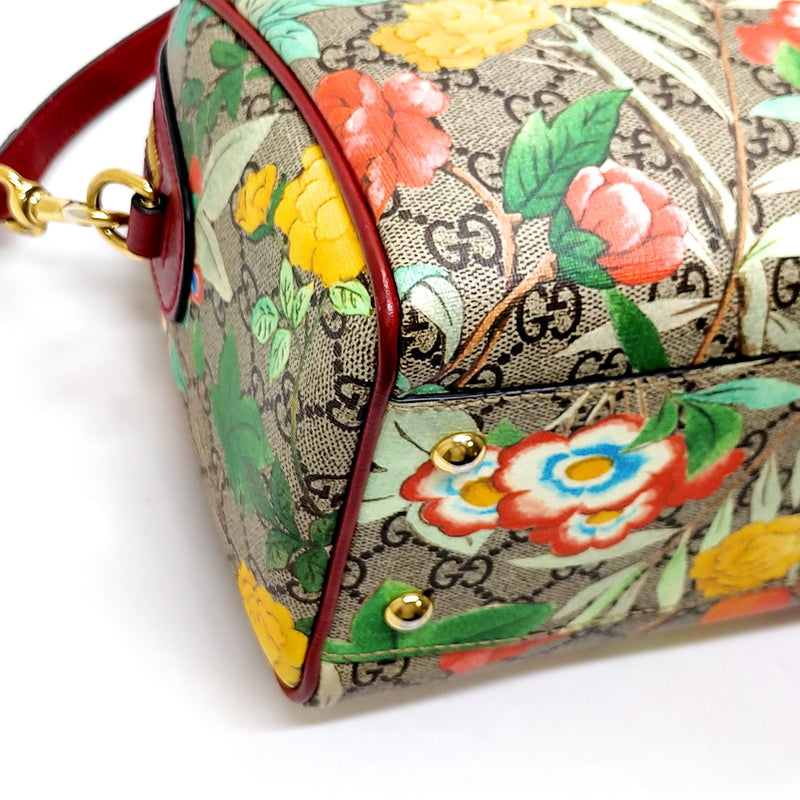 Gucci Hand Bag Brown Pvc