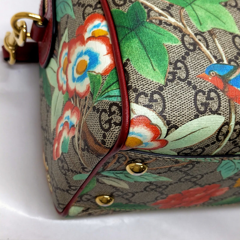 Gucci Hand Bag Brown Pvc