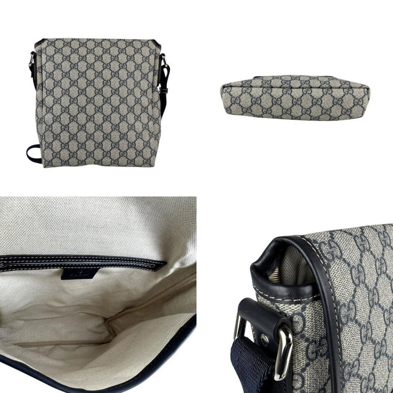 Gucci Flap Messenger Gg Coated Canvas