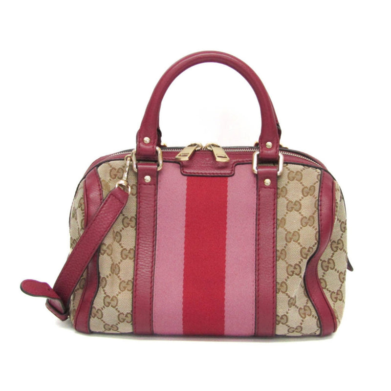 Gucci Vintage Web Boston Bag Gg Canvas