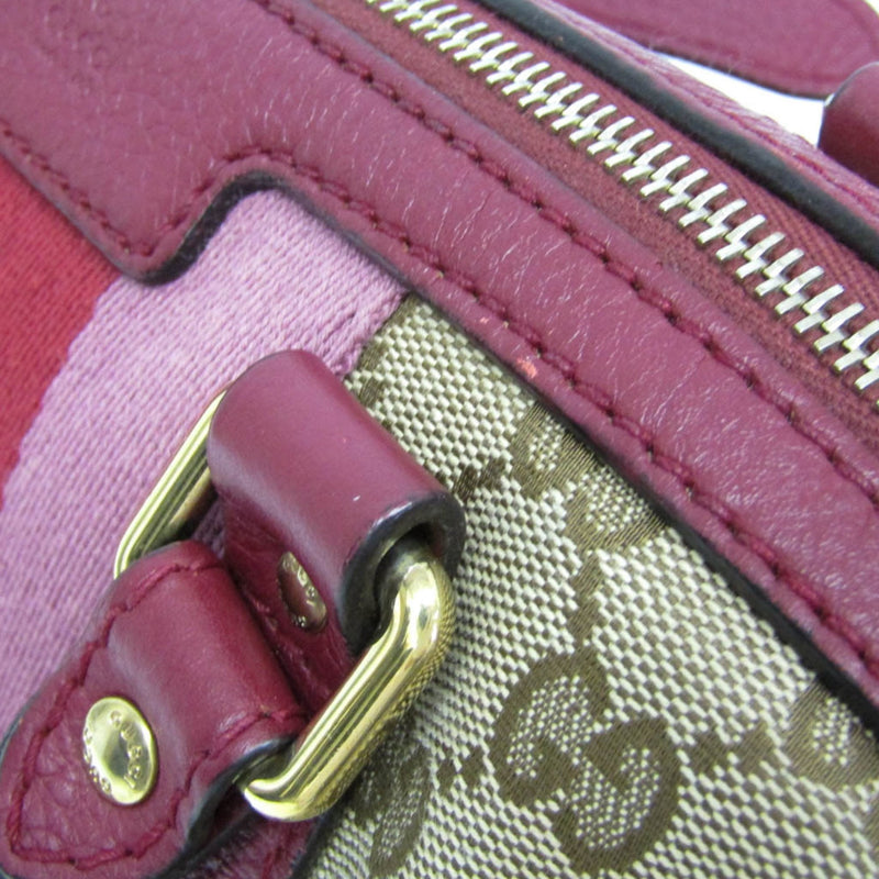 Gucci Vintage Web Boston Bag Gg Canvas