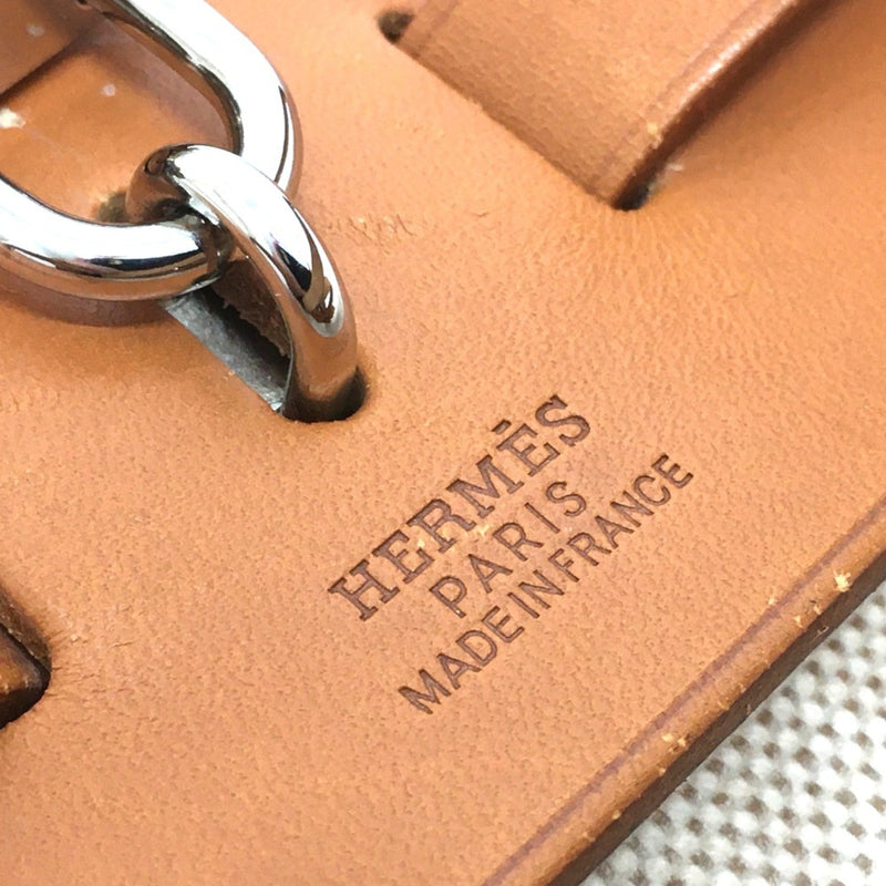 Hermes Herbag Toile And Leather Gm