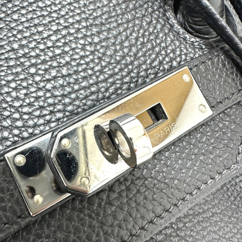 Hermes Birkin Handbag Black Clemence