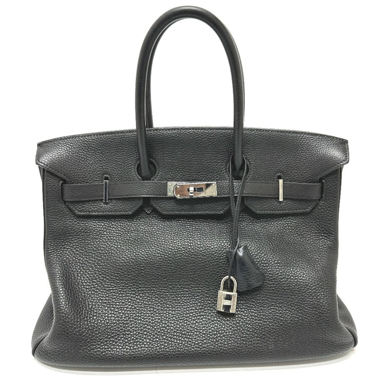 Hermes Birkin Handbag Black Clemence