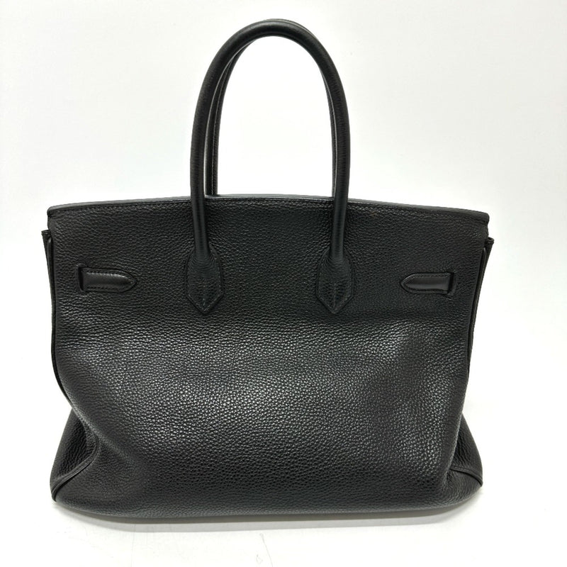 Hermes Birkin Handbag Black Clemence