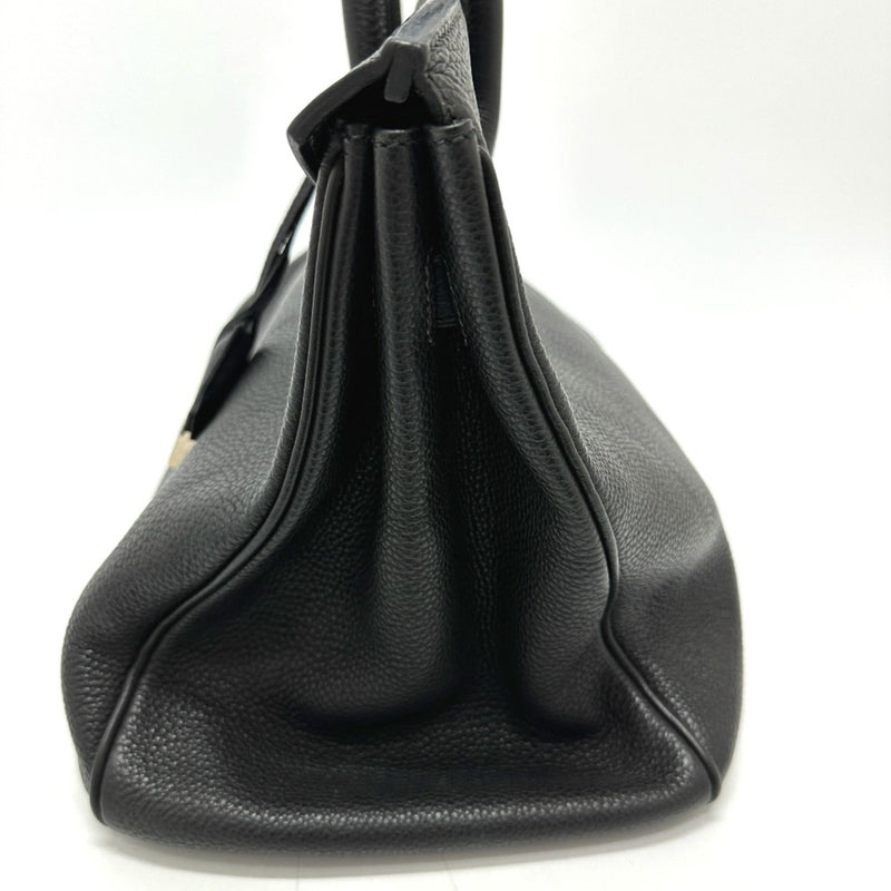 Hermes Birkin Handbag Black Clemence