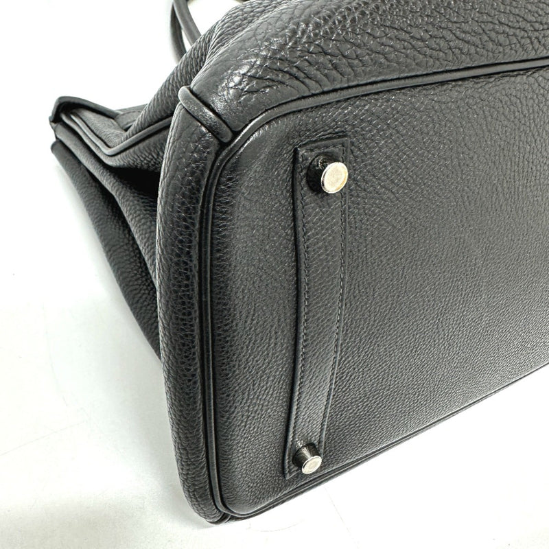 Hermes Birkin Handbag Black Clemence