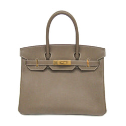 Hermes Birkin Handbag Grey Epsom With