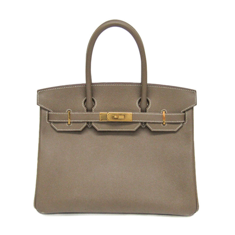 Hermes Birkin Handbag Grey Epsom With