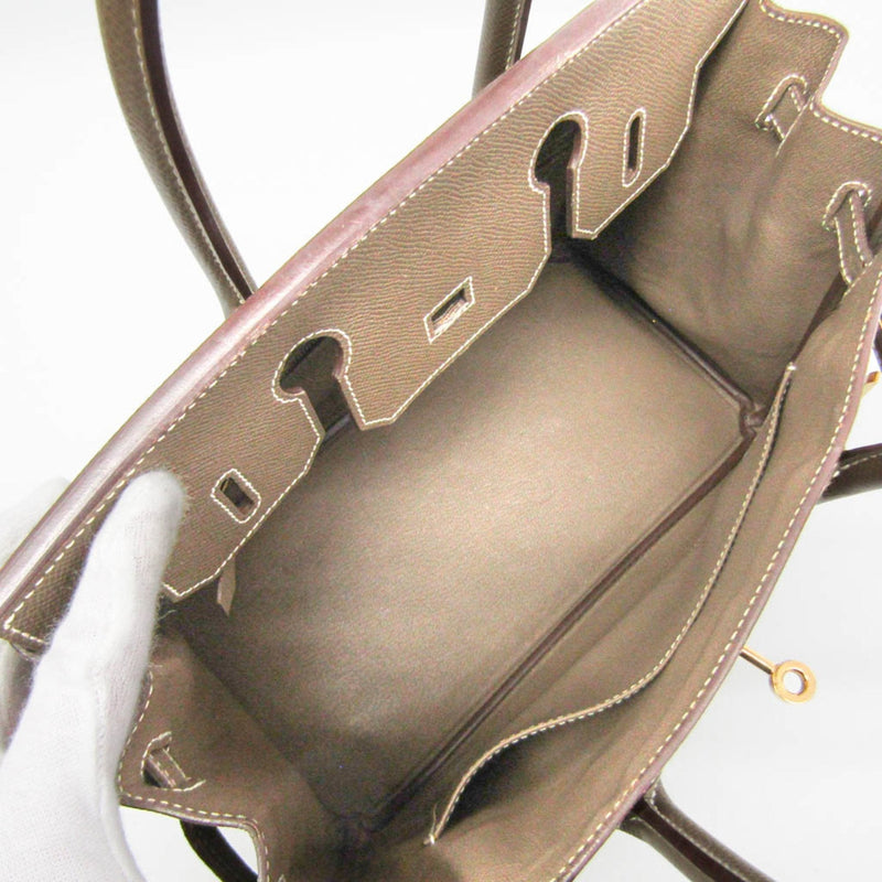 Hermes Birkin Handbag Grey Epsom With