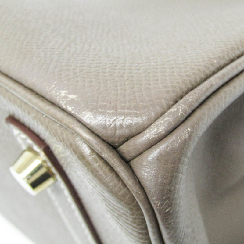 Hermes Birkin Handbag Grey Epsom With