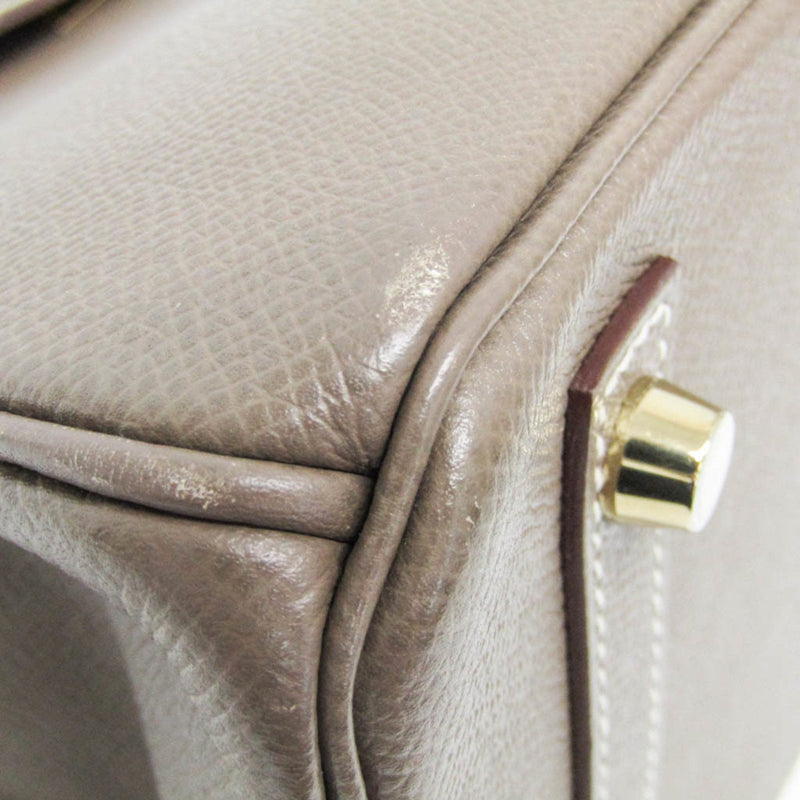 Hermes Birkin Handbag Grey Epsom With