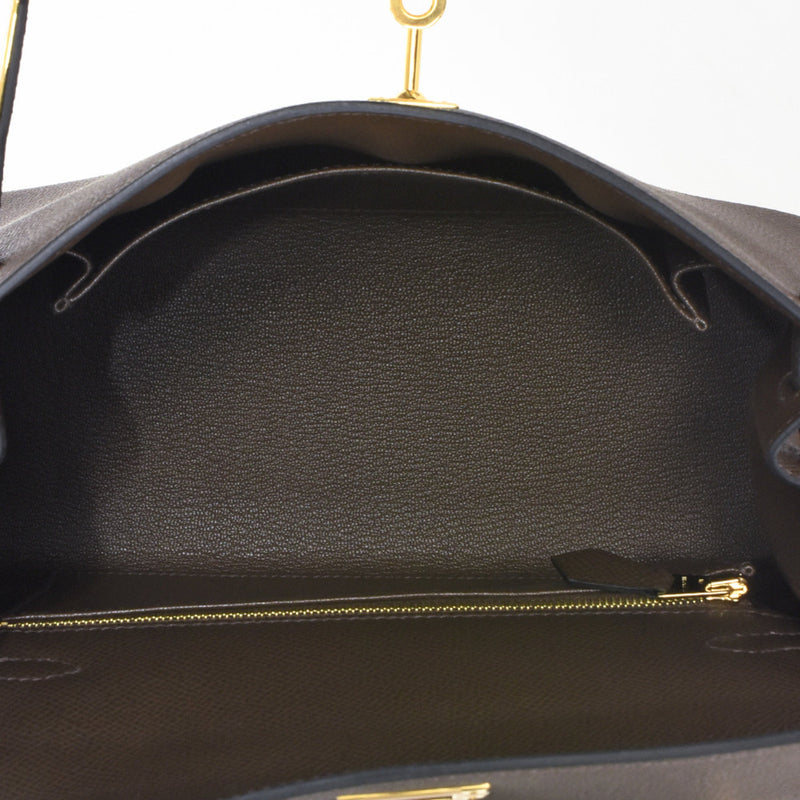 Hermes Kelly Handbag Brown Epsom With
