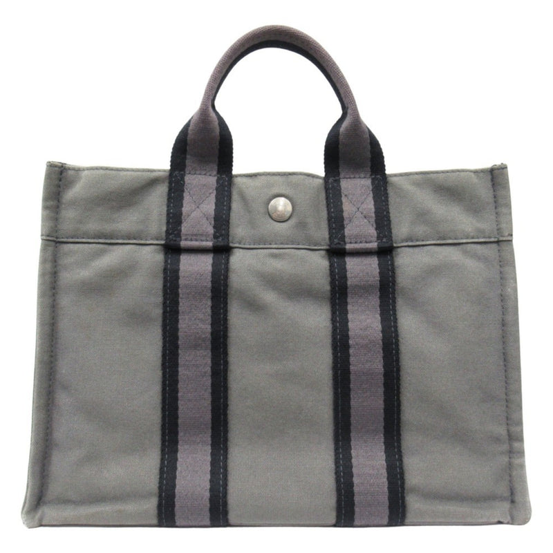 Hermes Sac Harnais Tote Toile And