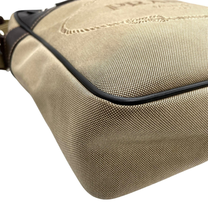 Prada Logo Messenger Bag Canvas With