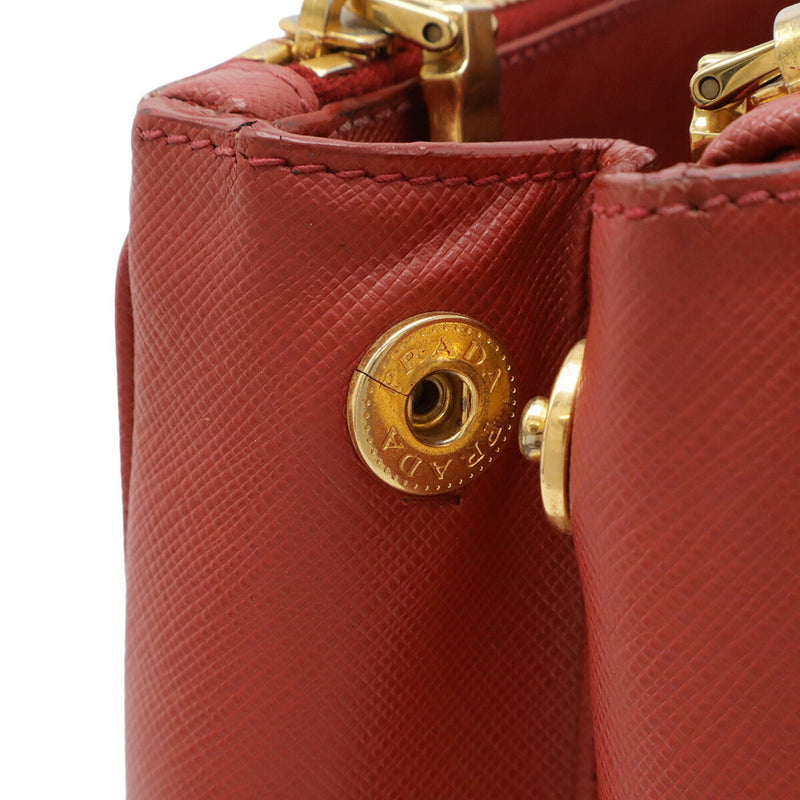 Prada Double Zip Lux Tote Saffiano