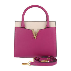 Versace Virtus Front Pocket Tote Leather