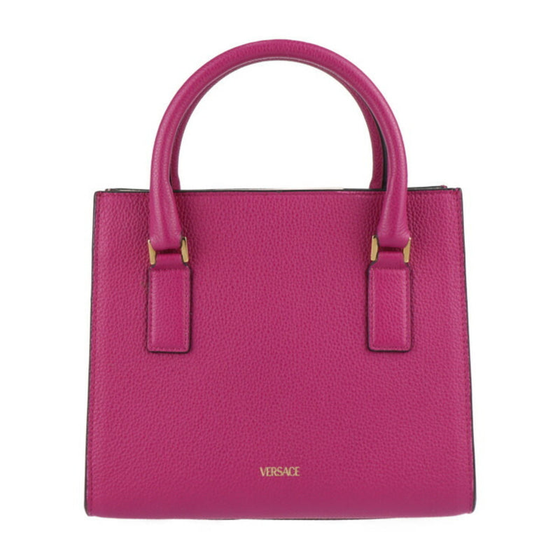 Versace Virtus Front Pocket Tote Leather