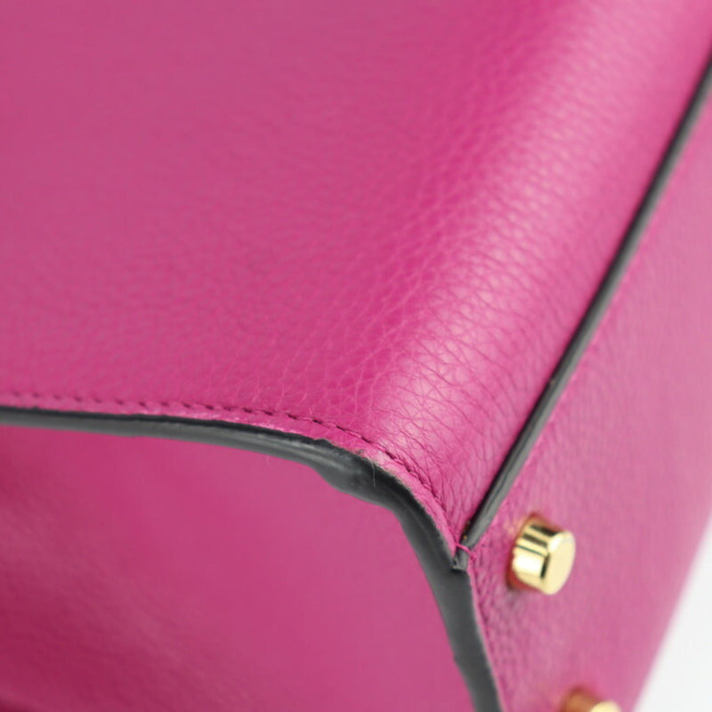 Versace Virtus Front Pocket Tote Leather