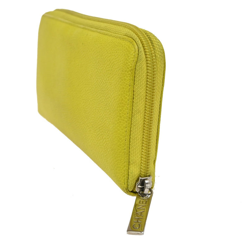 Chanel Cc Logo Zip Around Long Wallet