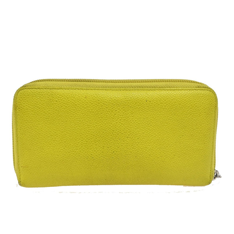 Chanel Cc Logo Zip Around Long Wallet