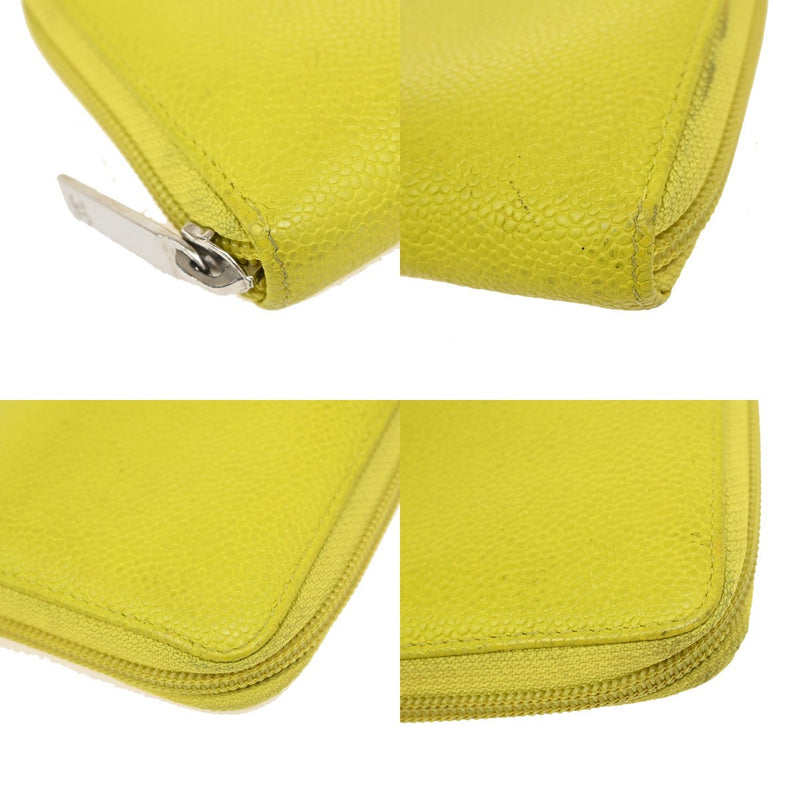 Chanel Cc Logo Zip Around Long Wallet