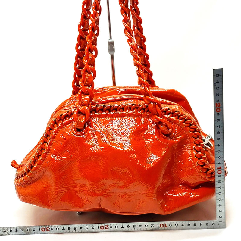 Chanel Hand Bag Luxury Line Red Patent