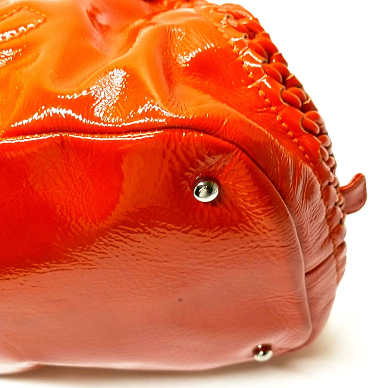 Chanel Hand Bag Luxury Line Red Patent