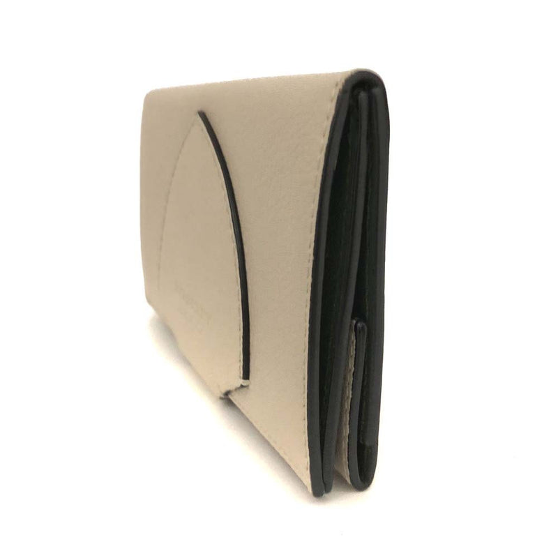 Burberry Logo Leather Long Trifold