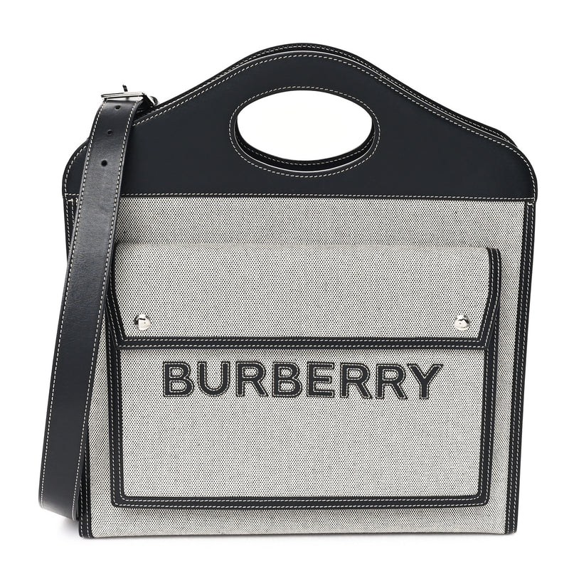 Burberry Canvas Smooth Calfskin Two Tone