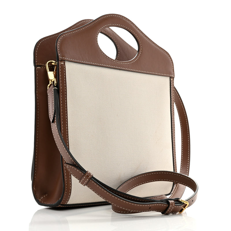 Burberry Canvas Smooth Calfskin Two Tone