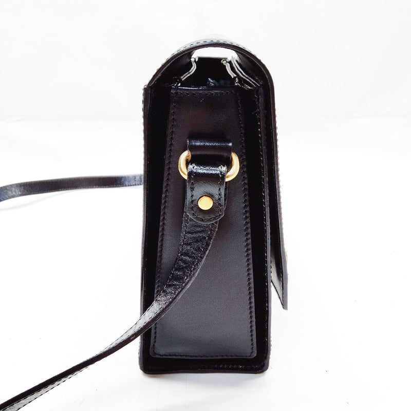 Bally Shoulder Bag Black Leather