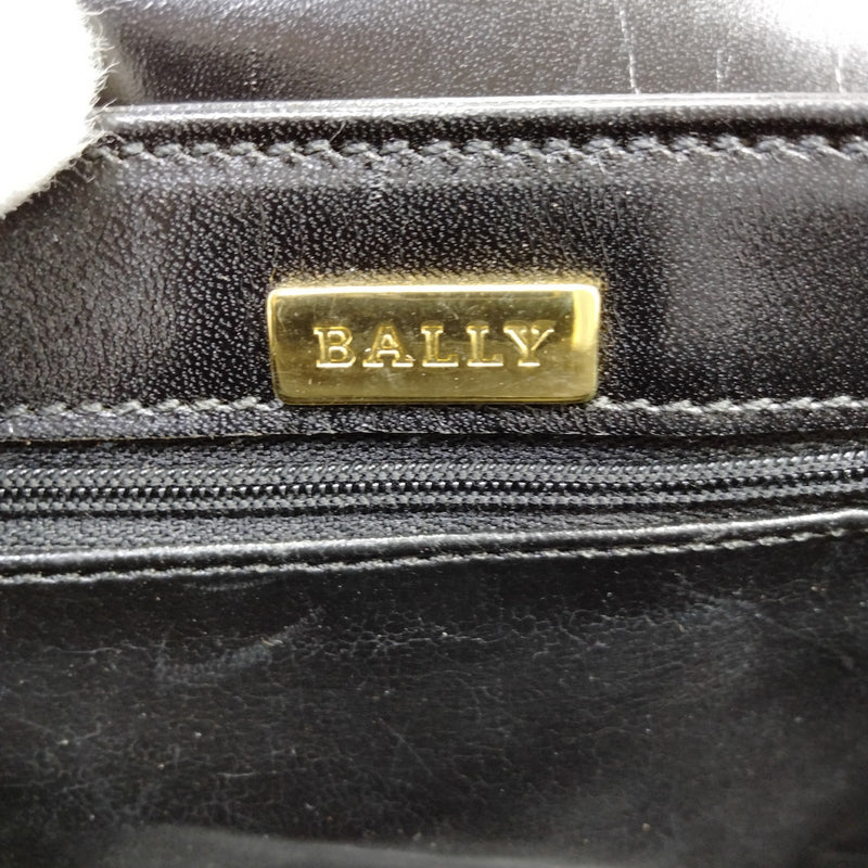 Bally Shoulder Bag Black Leather
