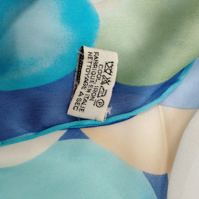 Chanel Scarf Blue Reds