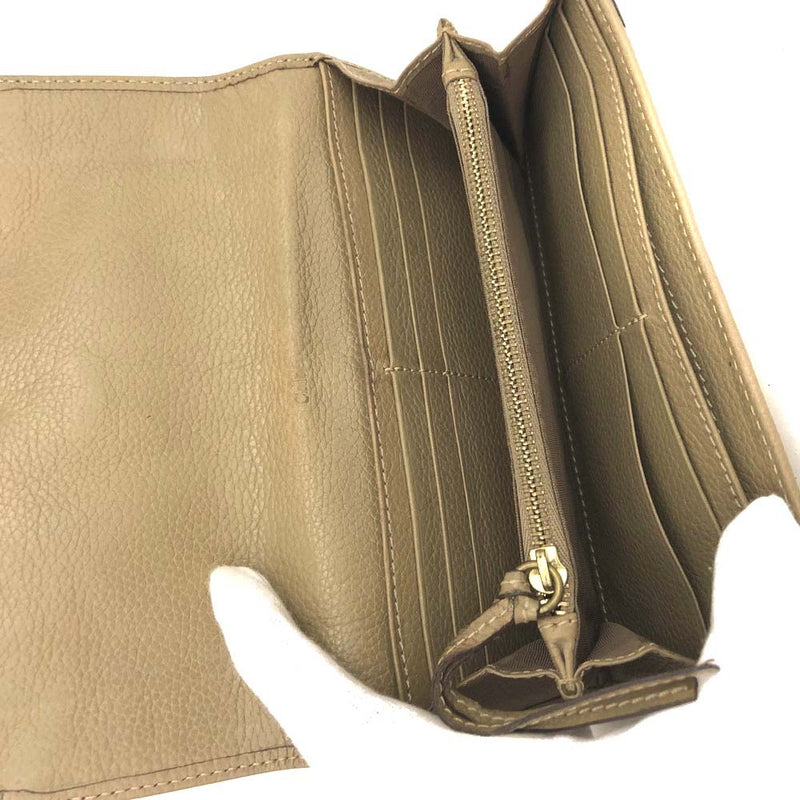 Chloe Paraty Leather Long Bifold Wallet