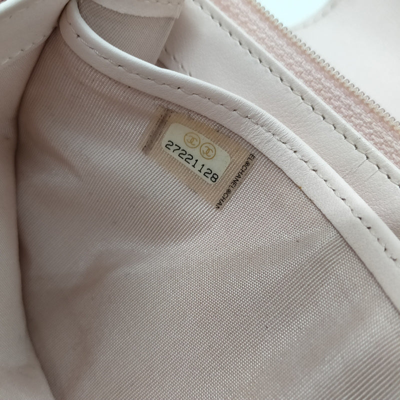 Chanel Long Wallet Pink Canvas