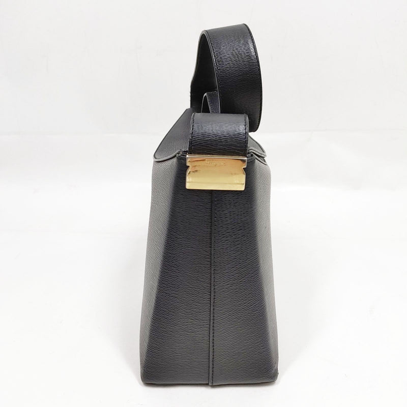 Ferragamo Shoulder Bag Black Leather