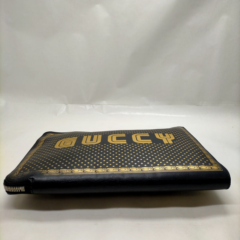 Gucci Clutch Bag Black Leather