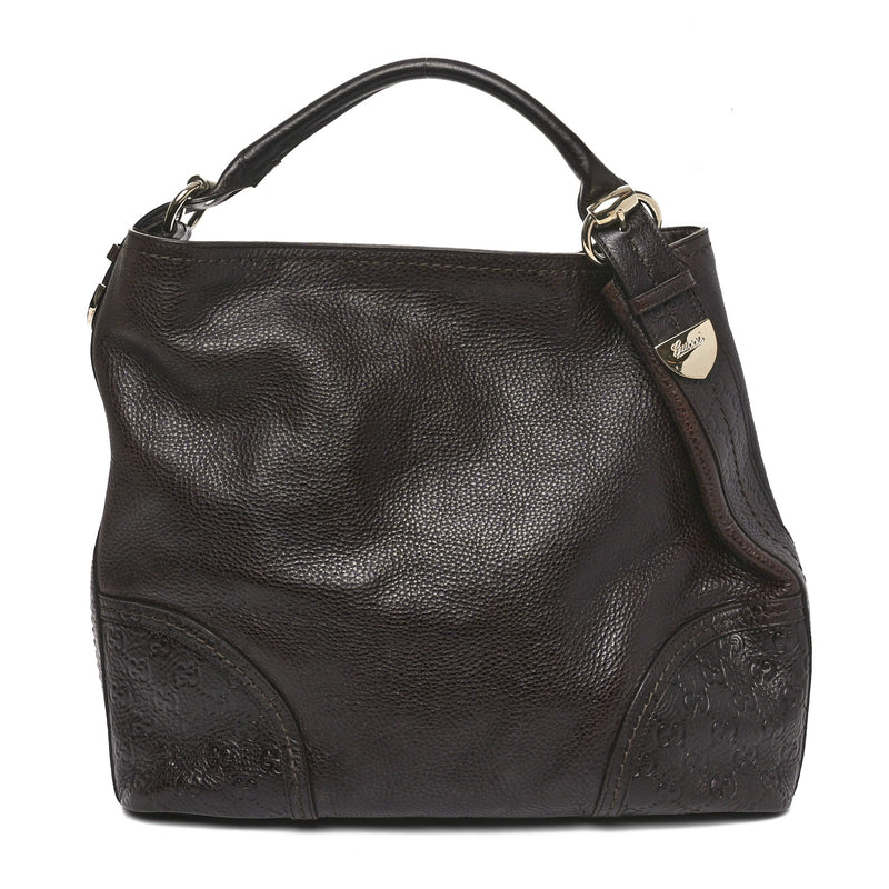 Gucci Calfskin Guccissima Trim Large
