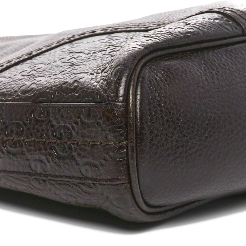 Gucci Calfskin Guccissima Trim Large