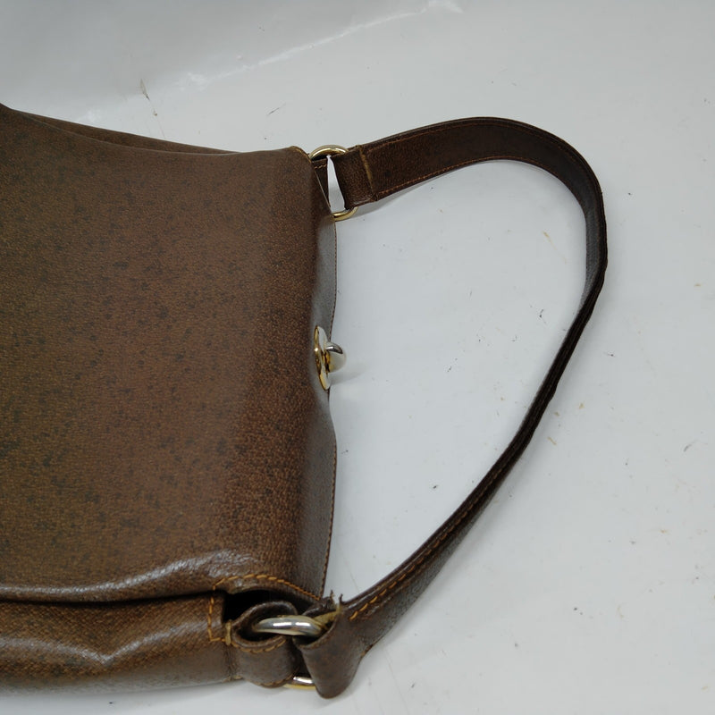 Gucci Hand Bag Brown Leather