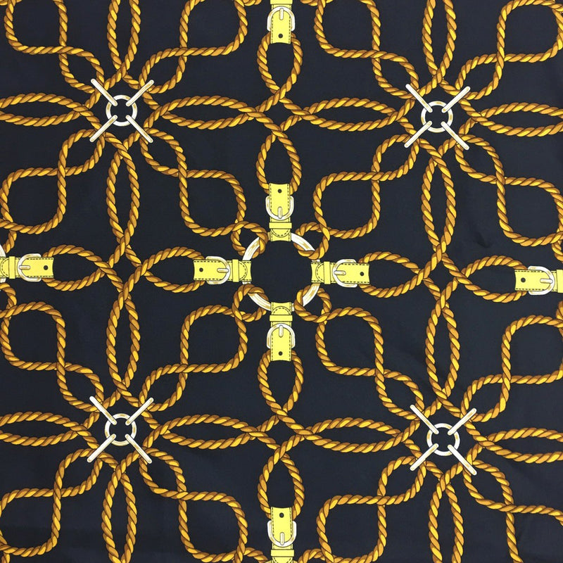 Hermes Rope Pattern Carre 90 Silk Scarf