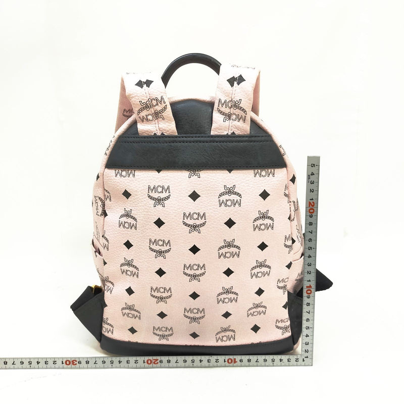 Mcm Backpack Bag Pink Pvc