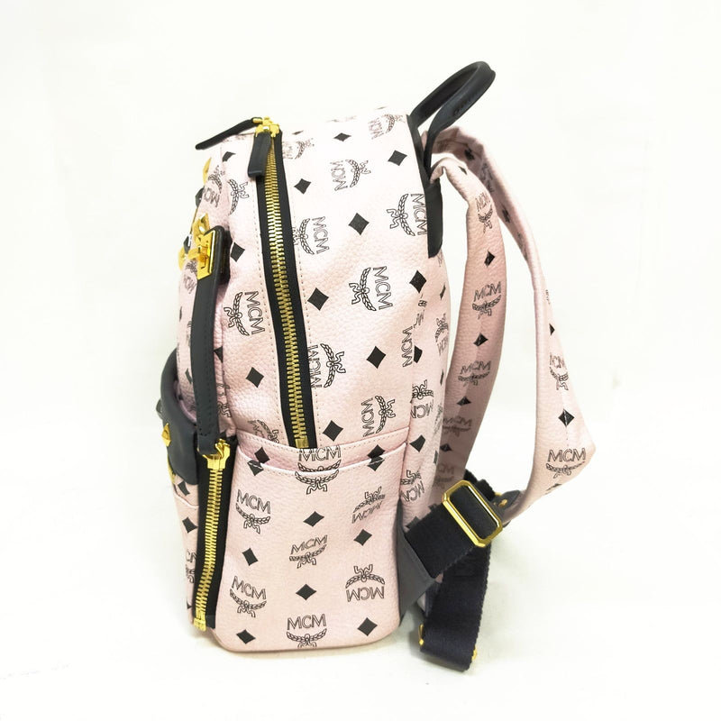 Mcm Backpack Bag Pink Pvc