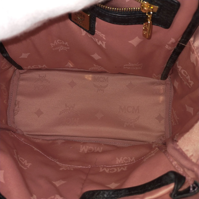 Mcm Backpack Bag Pink Pvc