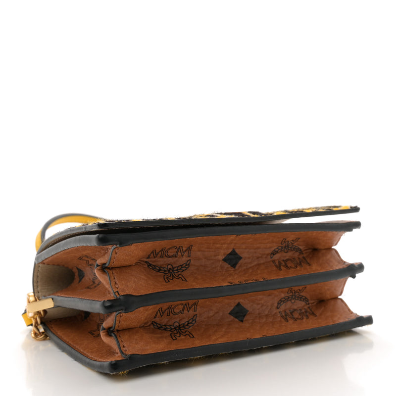 Mcm Visetos Calf Hair Giraffe Print