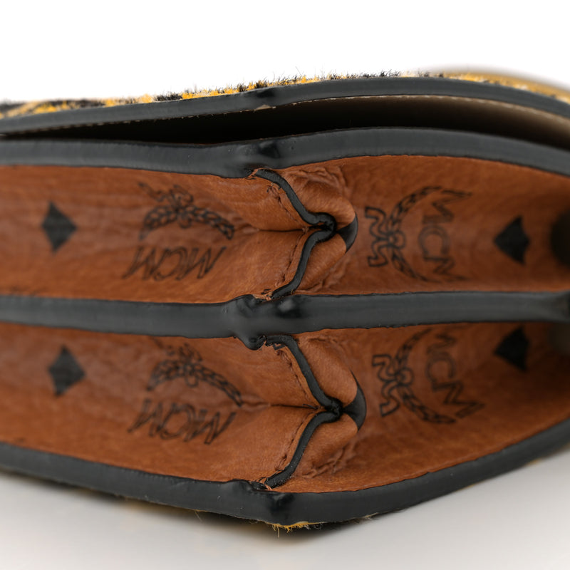 Mcm Visetos Calf Hair Giraffe Print