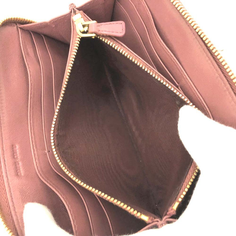 Miu Ribbon Logo Patent Leather Zip