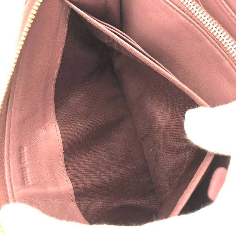 Miu Ribbon Logo Patent Leather Zip